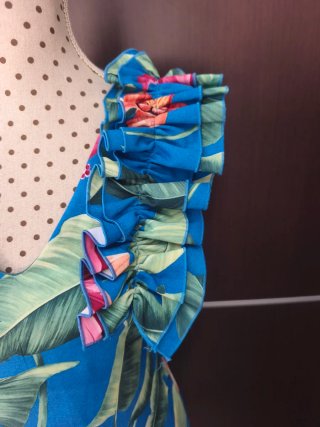 Vestido cóctel estampado floral