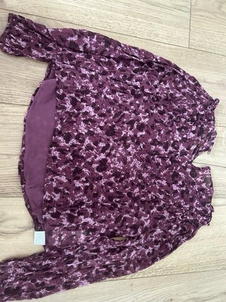 Blusa morada estampada manga larga de brownie