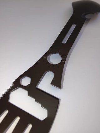 Cuchara Tenedor Multifuncional 10 en 1 Negra