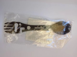 Cuchara Tenedor Multifuncional 10 en 1 Negra