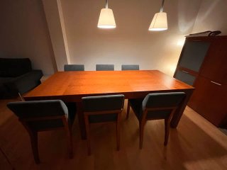 Mesa Comedor Extensible + 6 Sillas