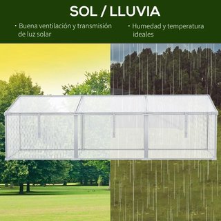 Invernadero Aluminio Policarbonato Transparente UV