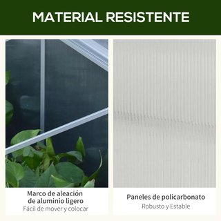 Invernadero Aluminio Policarbonato Transparente UV