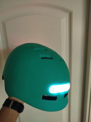 Casco bici/patín niño con luz