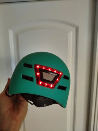 Casco bici/patín niño con luz