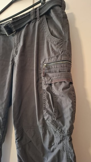 Pantalón Cargo Trekking Hombre Gris 48