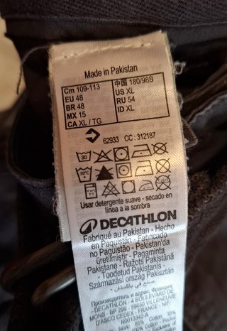 Pantalón Cargo Trekking Hombre Gris 48
