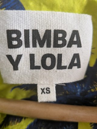 Conjunto Bimba y Lola XS Falda y Blusa Palmeras