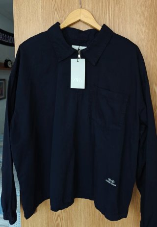 Camisa Polo Cremallera Zara Denim