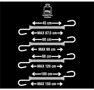 10 Cuerdas Elásticas con Gancho