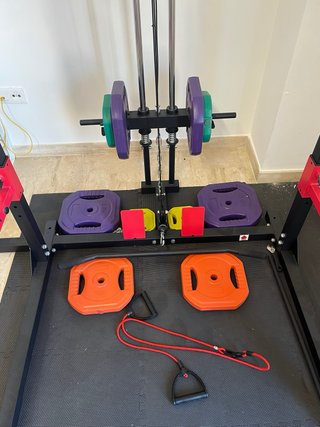 Rack Musculación Multifunción + Banco
