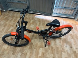 Bicicleta Infantil 500S 20 Negra/Naranja