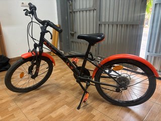 Bicicleta Infantil 500S 20 Negra/Naranja