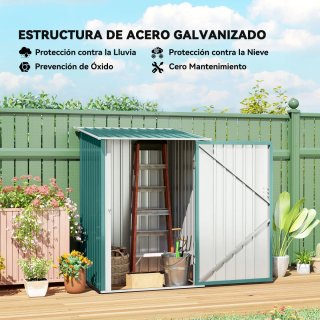 Caseta Jardín Metálica Outsunny 0,92 m²