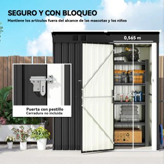 Caseta Jardín Metálica Outsunny 0,92 m²