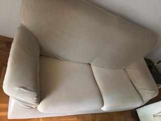 Sofá de 2 plazas color beige URGE