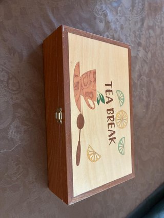 Caja de madera para té