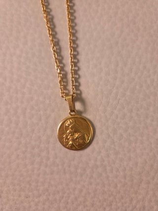 Cadena y medalla escapulario oro 18k Tomás Colomer