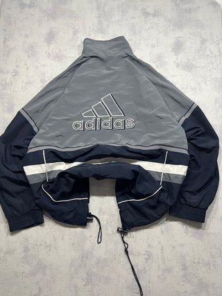 Chaqueta Adidas Azul y Gris