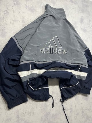 Chaqueta Adidas Azul y Gris