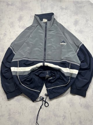 Chaqueta Adidas Azul y Gris