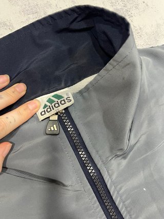 Chaqueta Adidas Azul y Gris