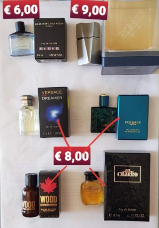 Miniature profumi Adam - 3 pezzi