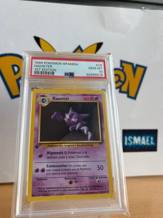Carta Pokémon Haunter 1999 1st Edition PSA 10.