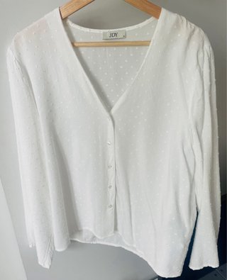 Blusa JDY plumeti blanca Talla M