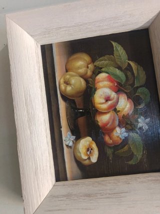 Stampe semi dipinte con cornice in legno