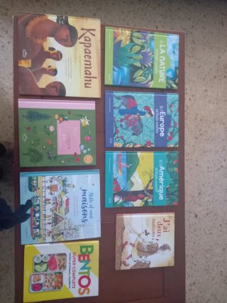 8 libros infantiles en frances, lote.