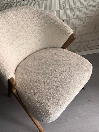 Butaca Zara Home Tejido Bouclé Madera