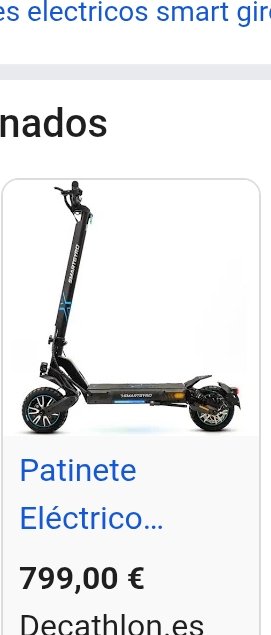 Patinete 1 semana de uso Smartgyro con garantía