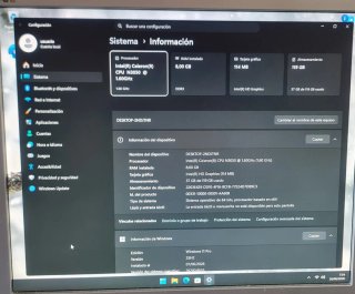 Mini PC Intel NUC N3050 8GB RAM 120GB SSD W11