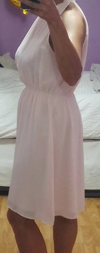 Vestido rosa halter
