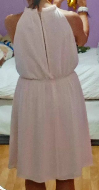 Vestido rosa halter