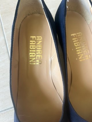 Zapatos Andrea Fabiani Talla 40 Azul Marino