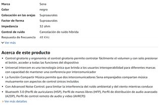 Kit Auriculares Intercomunicador Bluetooth Sena