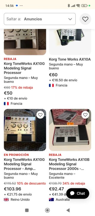 Korg Toneworks AX10G Procesador Señal