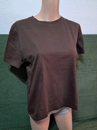 Camiseta marrón manga corta