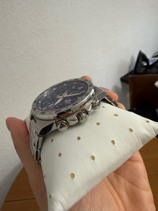 Reloj Casio Edifice Cronógrafo Azul y Plateado