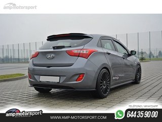 AÑADIDO DE DIFUSOR HYUNDAI I30 2011-2017 NEGRO MATE