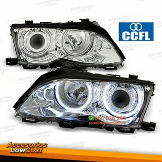 FAROS CON OJOS DE ANGEL CCFL PARA BMW E46 LIMOUSI