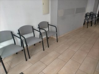 6 Sedie da ufficio grigie e nere