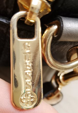 Borsa Guess monogram donna marrone e oro