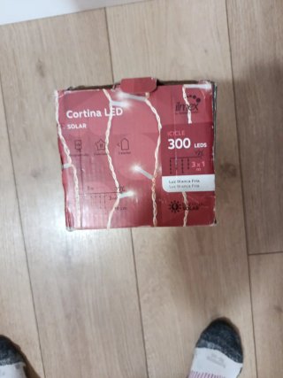 Cortina LED Solar Imex 300 Luces Frías