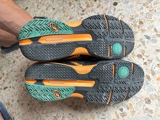 Zapatilla Pádel Vertex Negra Naranja
