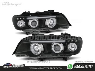 FAROS DELANTEROS OJOS DE ANGEL PARA BMW X5 E53