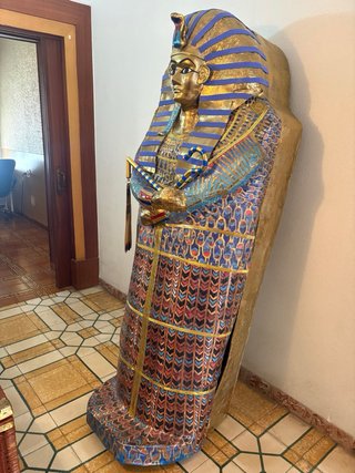 Figura Sarcófago Egipcio Decoración
