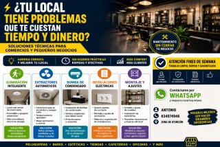 Servicio de reparación y mantenimiento a locales